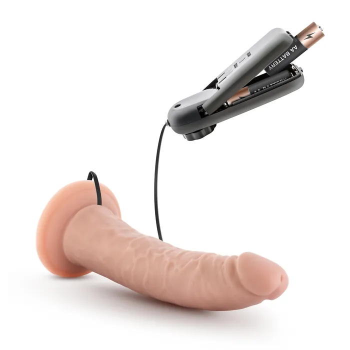 Female Sex Toys Dr Skin Dr Skin Dr Dave 7in Vibrating Cock with Suction Cup Vanilla