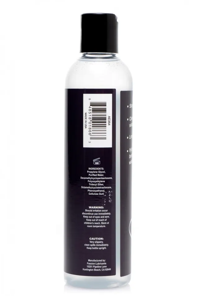 Female Sex Toys 8oz Passion Silicone Blend Lube Passion Lubricants