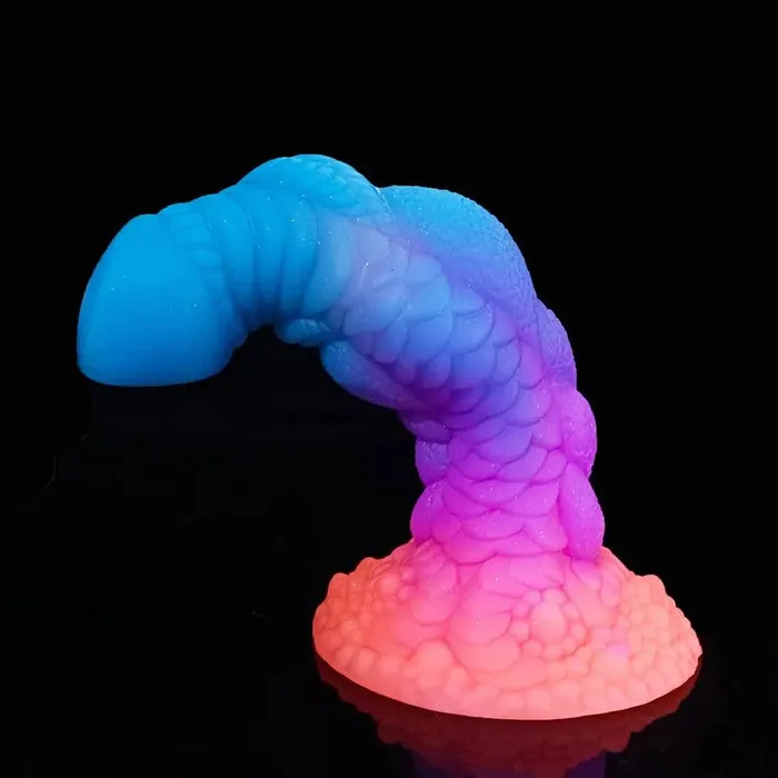 Xinghaoya Dildos 8 Inches Silicone Luminous Dragon Dildo Sex Toy