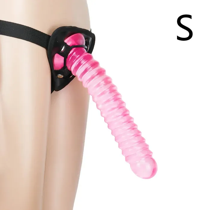 Domlust Anal Strap On Pink Dildo Anal Plug Silicone Anal Dildo Couple Sex Toys for Lesbian