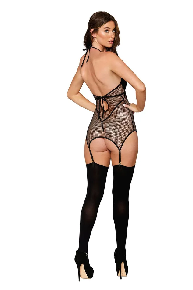 Bodystockings Playsuits Sale Specials Garter Slip Teddy One Size Black Bodystockings Playsuits Sale Specials Garter Slip Teddy One Size Black