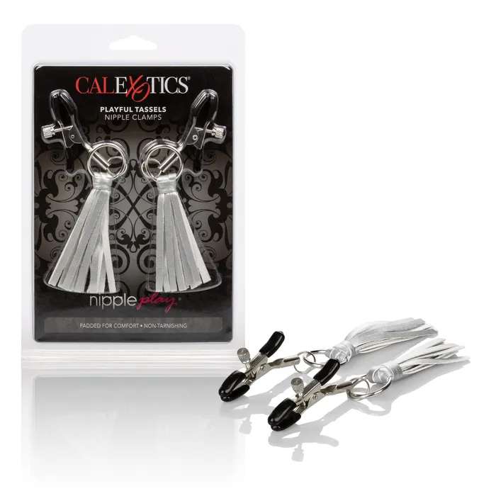 Couples CalExotics Nipple Play Playful Tassels Nipple Clamps Silver Couples CalExotics Nipple Play Playful Tassels Nipple Clamps Silver
