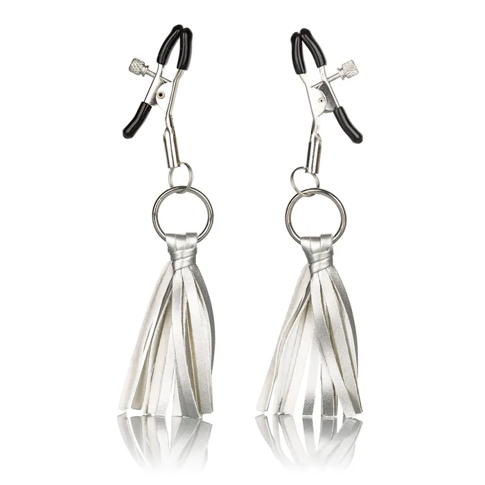 Couples CalExotics Nipple Play Playful Tassels Nipple Clamps Silver Couples CalExotics Nipple Play Playful Tassels Nipple Clamps Silver