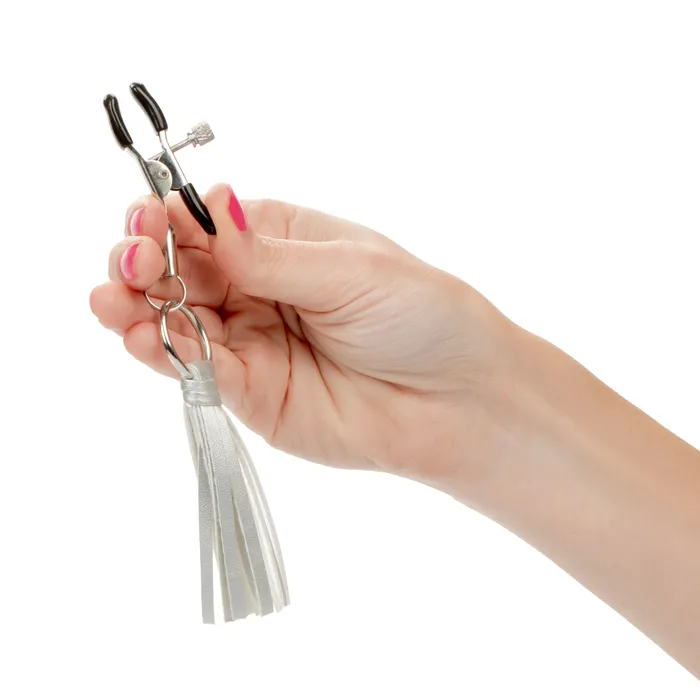 Couples CalExotics Nipple Play Playful Tassels Nipple Clamps Silver Couples CalExotics Nipple Play Playful Tassels Nipple Clamps Silver