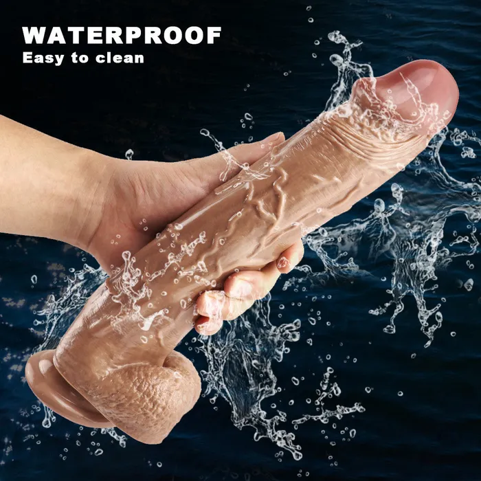 Dildos 12 inch big head brown dildo