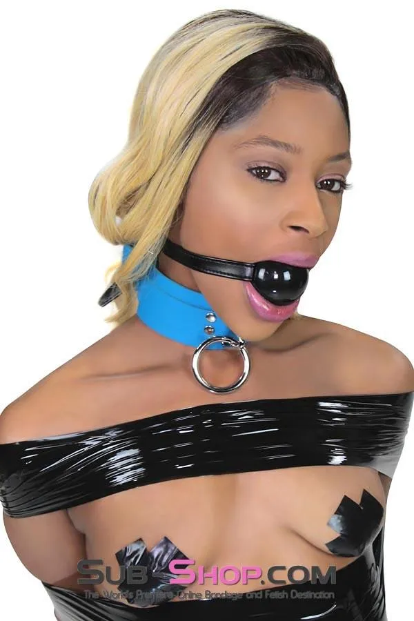 Idea Anal 4482DL Large Black Rubber Ballgag on Black Strap