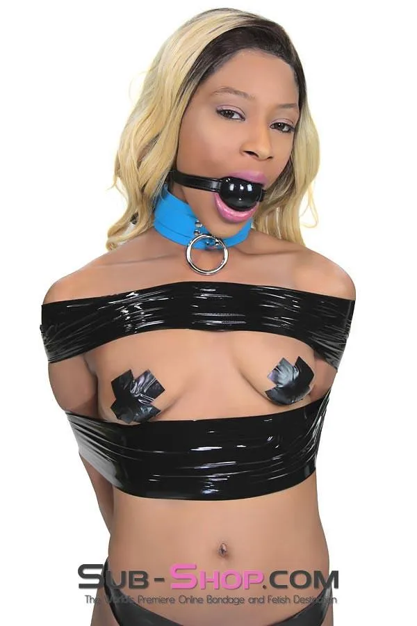 Idea Anal 4482DL Large Black Rubber Ballgag on Black Strap