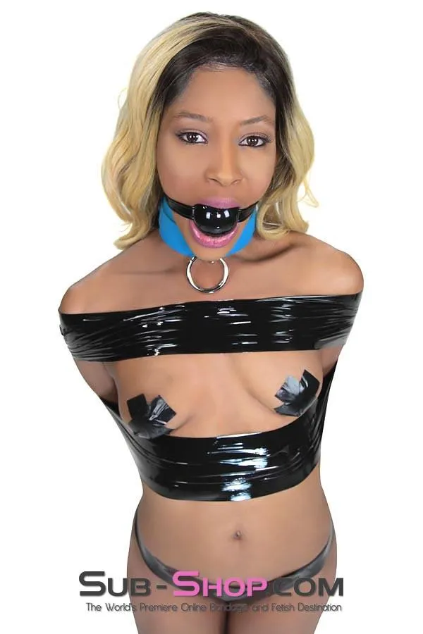 Idea Anal 4482DL Large Black Rubber Ballgag on Black Strap