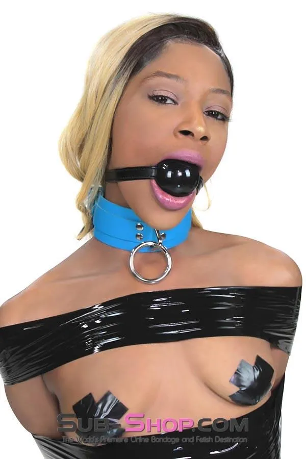 Idea Anal 4482DL Large Black Rubber Ballgag on Black Strap