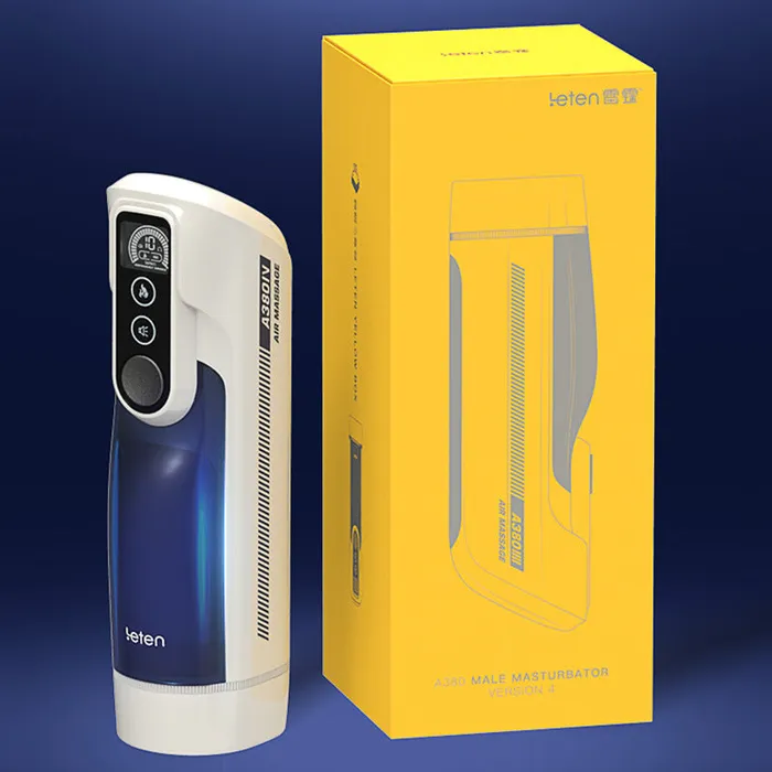Leten Male Sex Toys Lurevibe Male Masturbator Version 4 Auto Pistons Handsfree Sex Toy