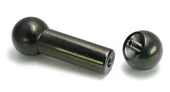 2g Internally Threaded PVD Black Steel Straight Barbell Price Per 1 Painful Pleasures Anal