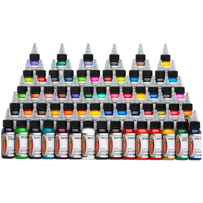 Anal Eternal Gold Set 60 Color Set Eternal Tattoo Ink 2oz Bottle