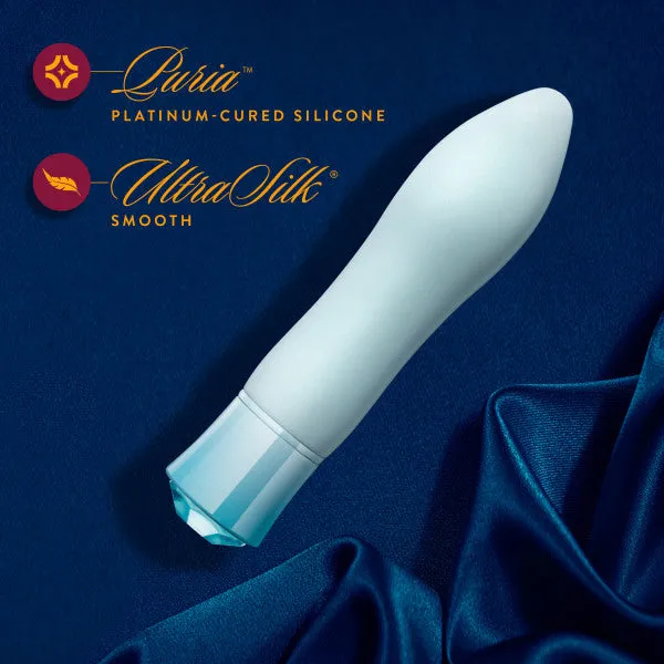 Female Sex Toys Blush Oh My Gem Ardor Aquamarine Warming Internal External Tapered Vibrator