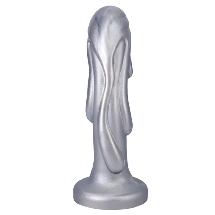 Female Sex Toys Tantus Tantus Magma 7 Silicone Fantasy Dildo Silver