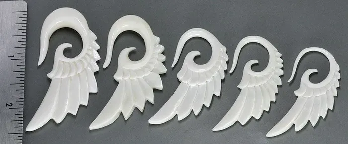 LMN WINGS Bone Hanger Organic Body Jewelry 15mm8mm Price Per 1 Elementals Organics Female Sex Toys