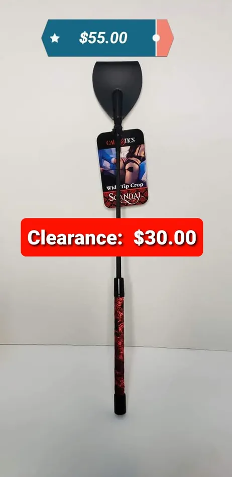 Pleasher Spot Scandal Wide Tip Crop Male Sex Toys