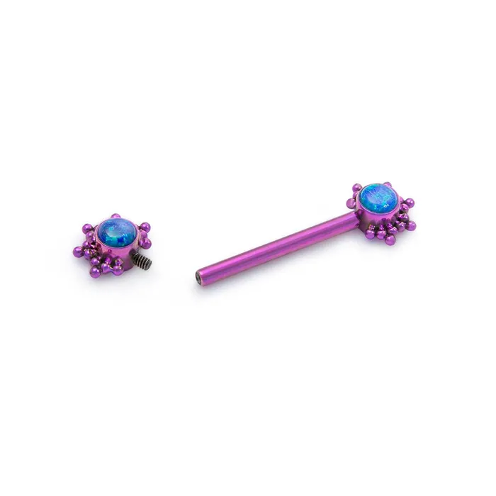 Tilum 14g 58 Micron Bead Cluster Titanium Opal Nipple Barbell Price Per 1 Tilum Nipple Clitoral Toys Tilum 14g 58 Micron Bead Cluster Titanium Opal Nipple Barbell Price Per 1 Tilum Nipple Clitoral Toys