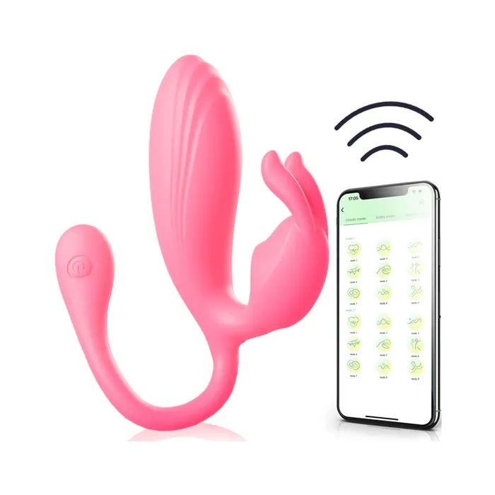 Amovibe Female Sex Toys App Clitoral Vibrator with Dual motors