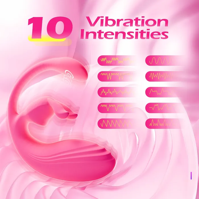Amovibe Female Sex Toys App Clitoral Vibrator with Dual motors