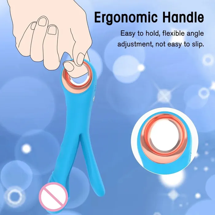 Amovibe Female Sex Toys Flexible Clitoral and GSpot Vibrator Powerful Anal Nipple Stimulation for Women