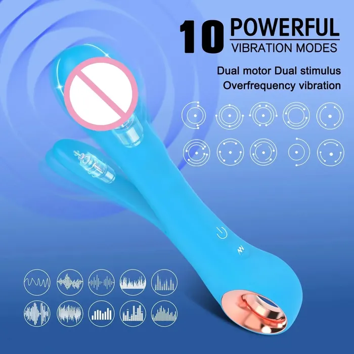 Amovibe Female Sex Toys Flexible Clitoral and GSpot Vibrator Powerful Anal Nipple Stimulation for Women