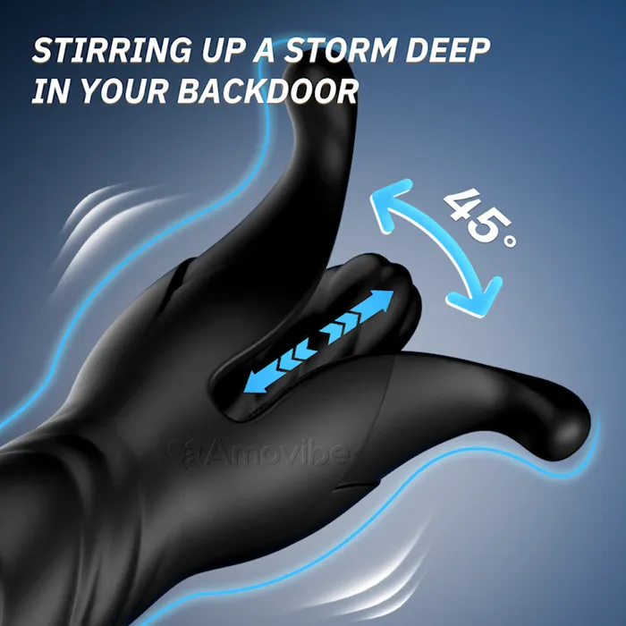 Amovibe RemoteControlled Expanding Anal Plug with 9 Vibration Modes Male Sex Toys Amovibe RemoteControlled Expanding Anal Plug with 9 Vibration Modes Male Sex Toys