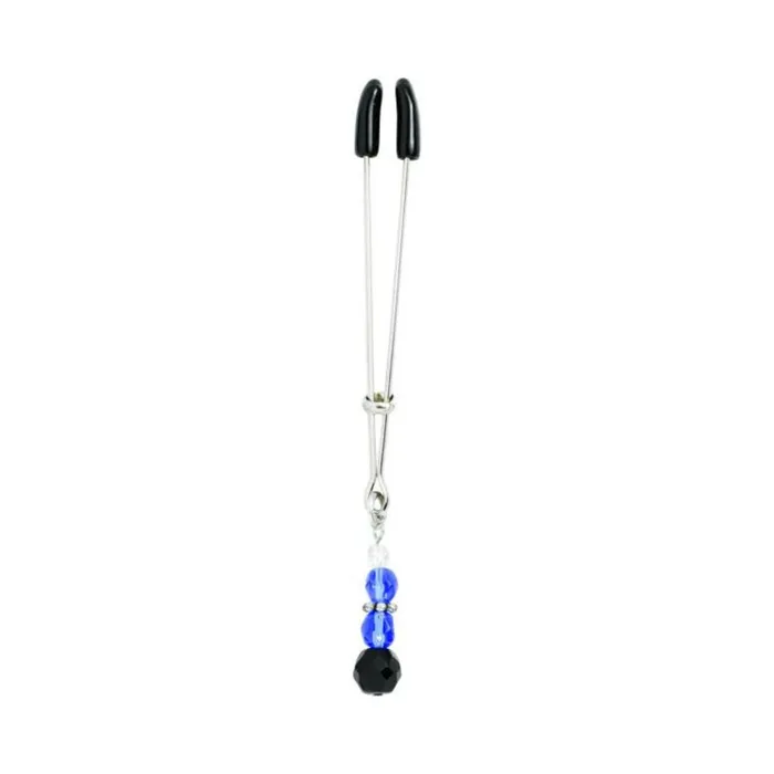 Anal Beaded Clit Clamp With Tweezer Tip Blue Fairvillacom