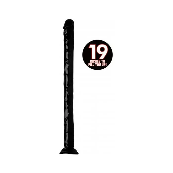 Anal Hosed 19 Inches Realistic Anal Dildo Black Fairvillacom