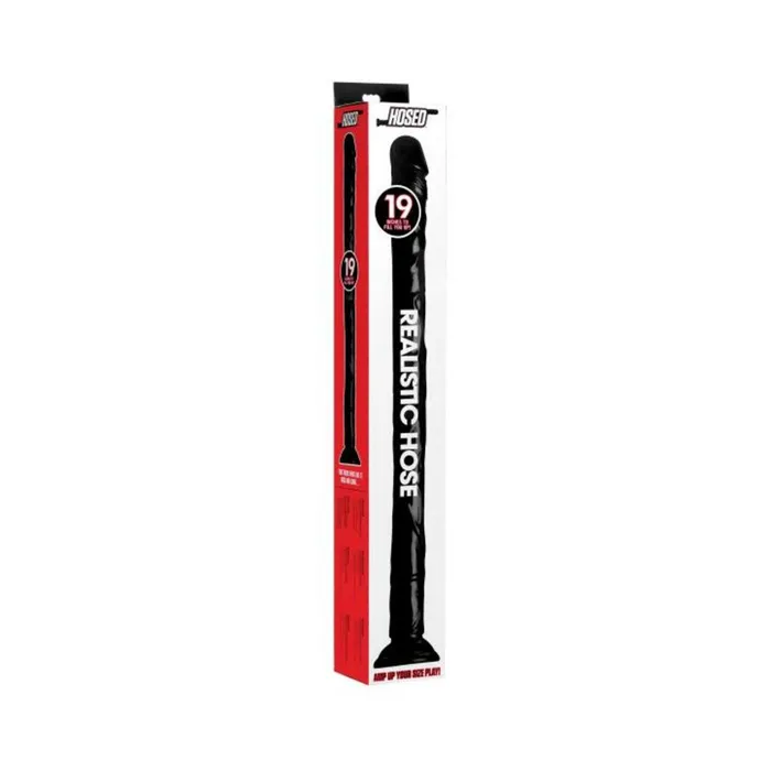 Anal Hosed 19 Inches Realistic Anal Dildo Black Fairvillacom