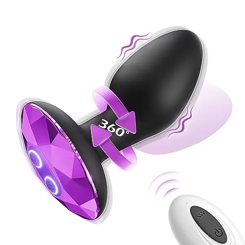 Anal Plug with Rotating Vibration Settings Amovibe Male Sex Toys