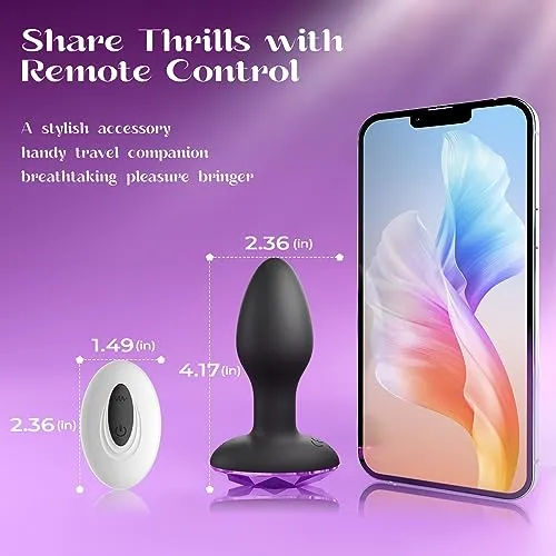 Anal Plug with Rotating Vibration Settings Amovibe Male Sex Toys