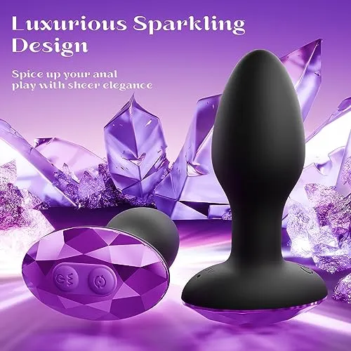 Anal Plug with Rotating Vibration Settings Amovibe Male Sex Toys