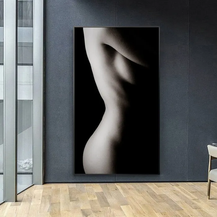 Anal ShhhOb Black white female profile on black background Simple elegant and subtle