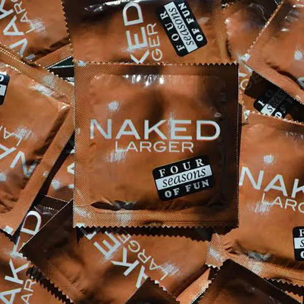 Anal ShhhWndsr Four Seasons Naked Larger Condoms Bulk Box of 144