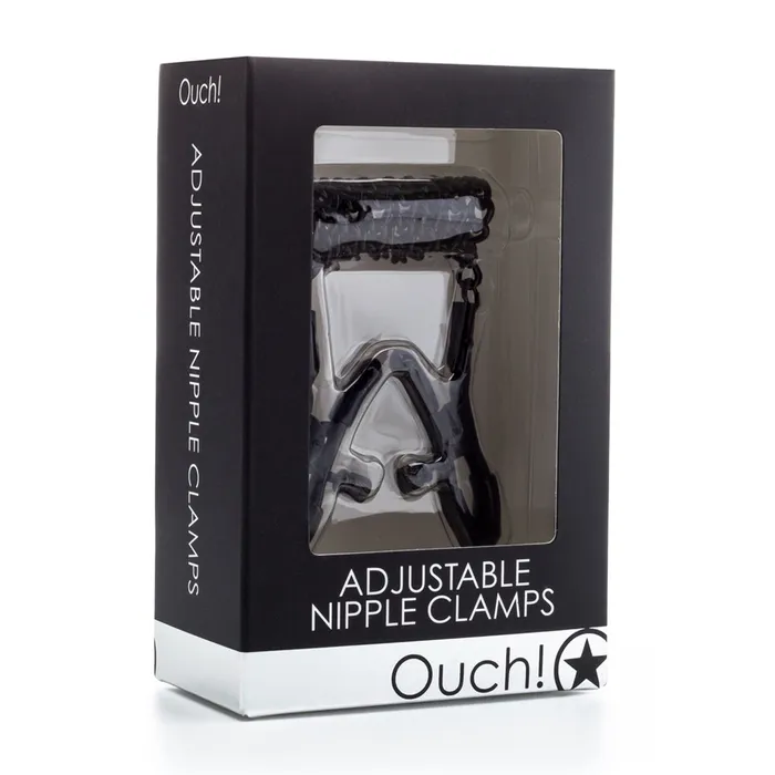 Anal SHOTS TOYS Adjustable Nipple Clamps Black