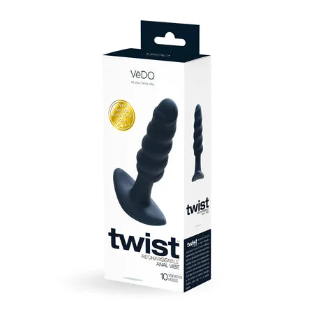 Anal VeDO Twist Rechargeable Anal Plug Black Fairvillacom