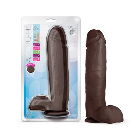 Au Naturel Huge 10 Inch Dildo Chocolate Fairvillacom Dildos