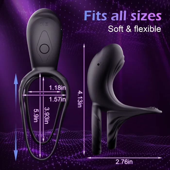 Aurora Vibrating Penis Ring KERERO Male Sex Toys