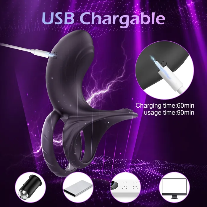 Aurora Vibrating Penis Ring KERERO Male Sex Toys