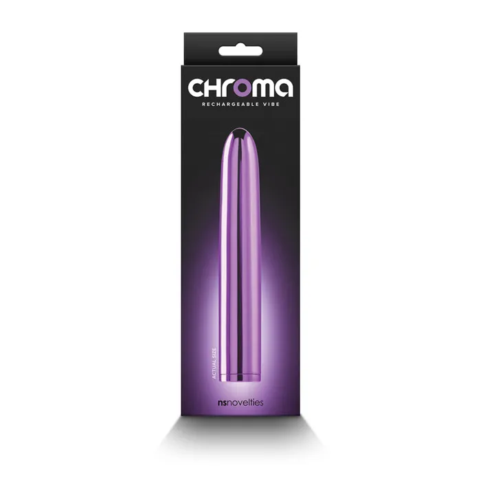 Chroma 17 cm USB Rechargeable Smooth Basic Vibrator Metallic Purple ShhhWndsr Vibrators Chroma 17 cm USB Rechargeable Smooth Basic Vibrator Metallic Purple ShhhWndsr Vibrators