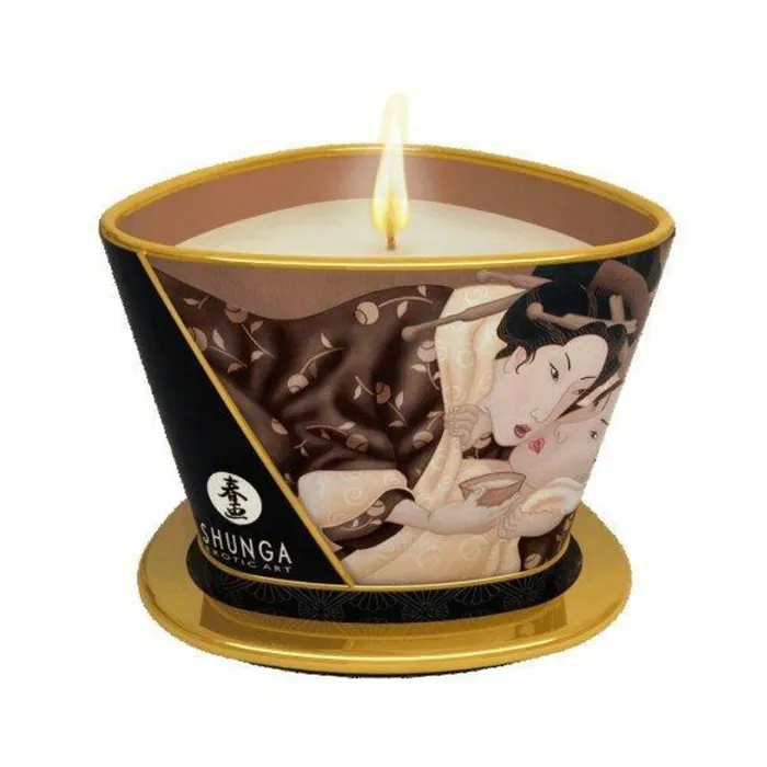 Couples Fairvillacom Shunga Massage Candle Intoxicating Chocolate 57oz