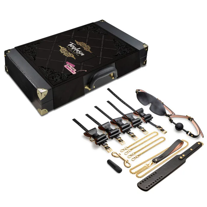 Couples ShhhWndsr Temptasia Safe Word Bondage Kit with Suitcase