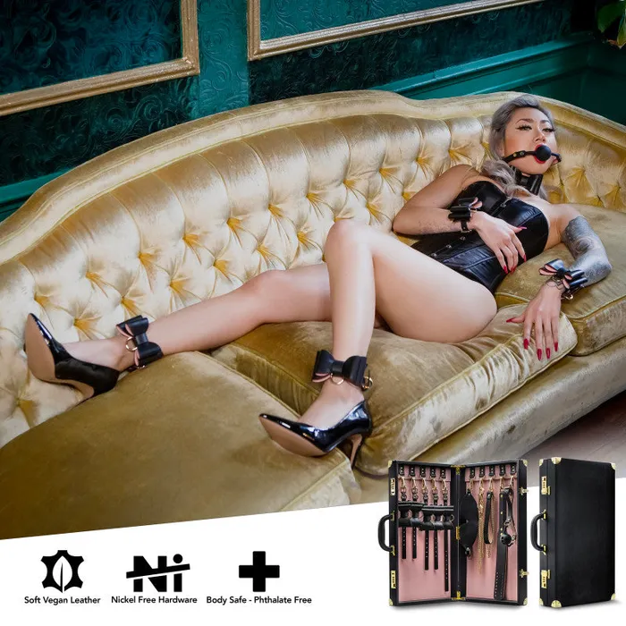 Couples ShhhWndsr Temptasia Safe Word Bondage Kit with Suitcase Couples ShhhWndsr Temptasia Safe Word Bondage Kit with Suitcase
