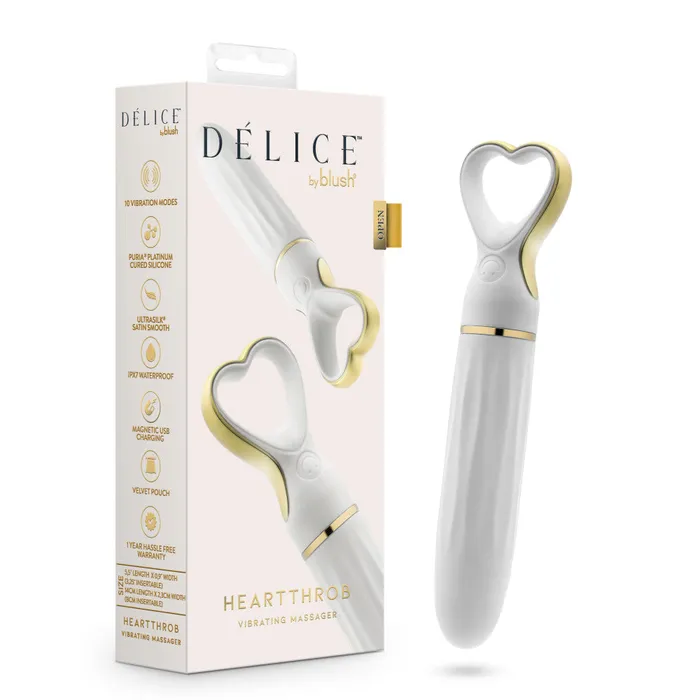 Delice Heartthrob White Bouquet Blush Novelties Vibrators