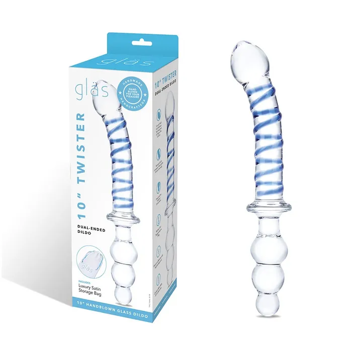 Dildos Fairvillacom Glas 103939 Twister DualEnded Dildo