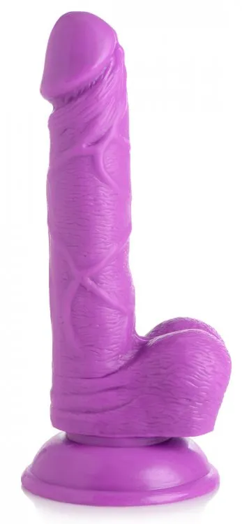 Dildos Fairvillacom POP 65IN DILDO W BALLS PURPLE