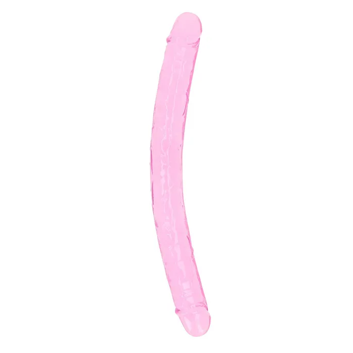 Dildos Fairvillacom Realrock Crystal Clear Double Dong 133939 Pink