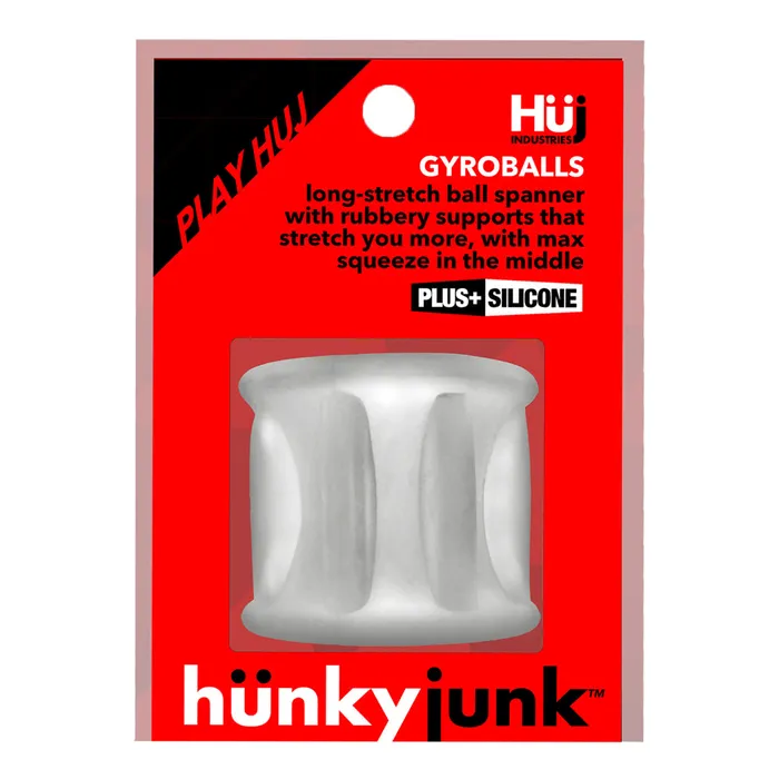 Dildos Hunky Junk Gyroball Ballstretcher Clear Ice Fairvillacom