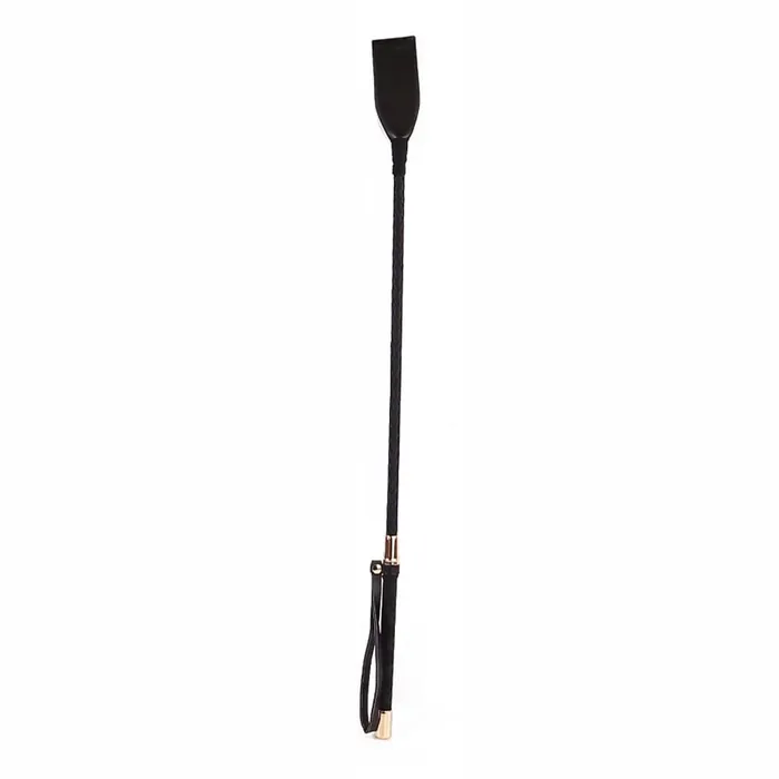 Fairvillacom 18quot PU Golden Tip Riding Crop Black Anal