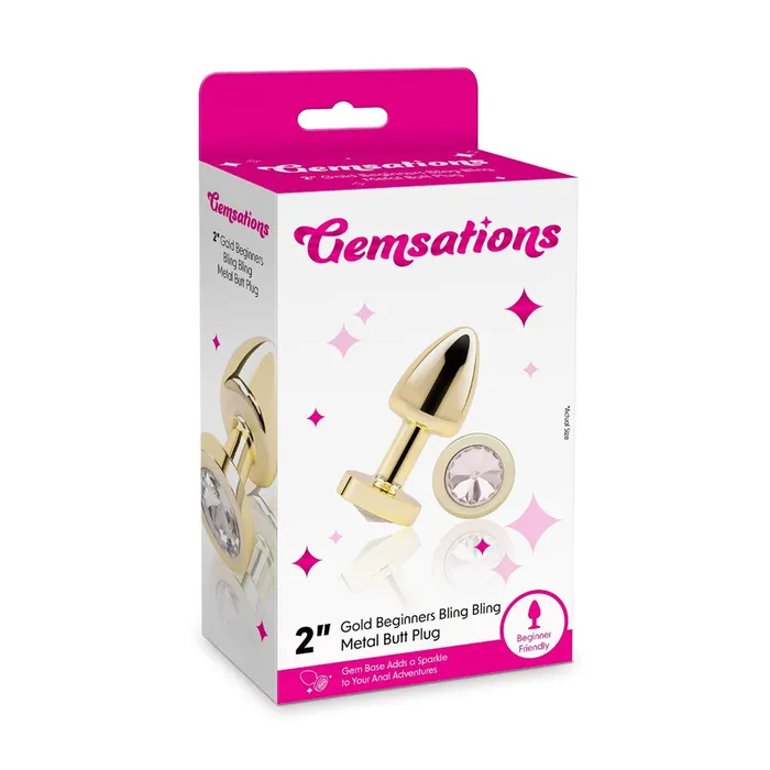 Fairvillacom Anal Gemsations 2quot Beginners Bling Bling Metal Butt Plug Gold Fairvillacom Anal Gemsations 2quot Beginners Bling Bling Metal Butt Plug Gold